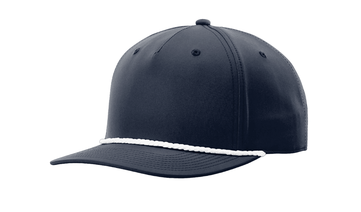 Richardson 258 Snapback Rope Hat Five Panel Classic Rope Cap Performance Polyester
