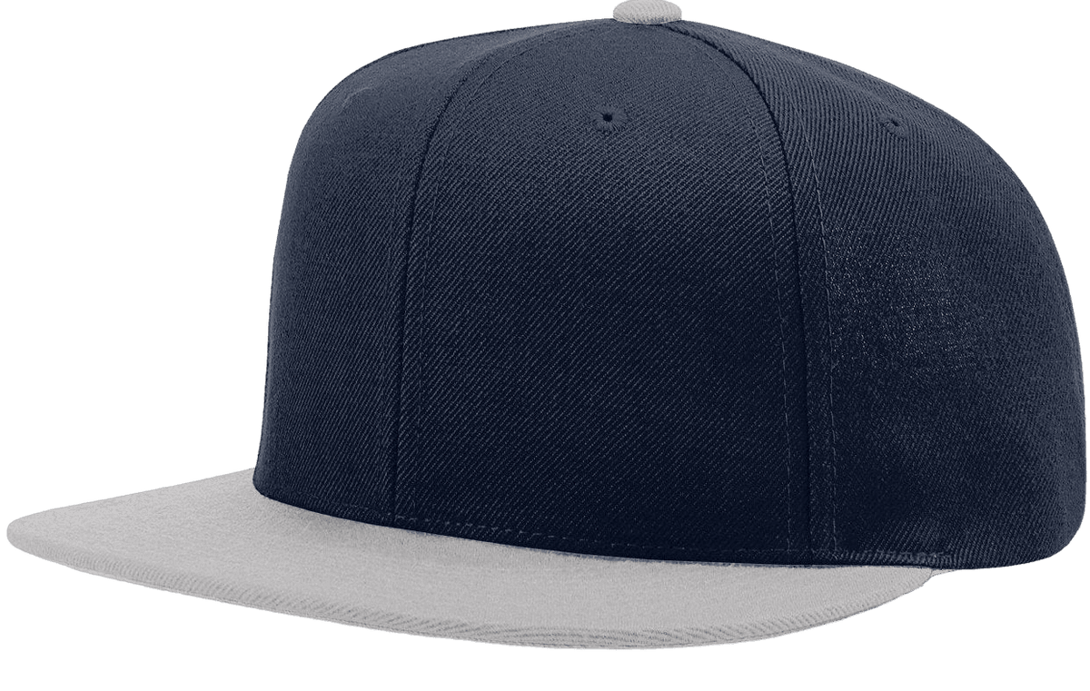 Richardson 510 Flatbill Snapback Cap Wool Blend Hat Hi-Profile Adjustable Snapback