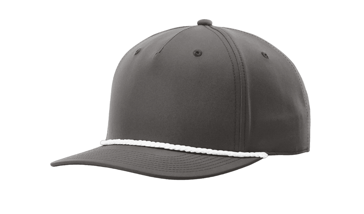 Richardson 258 Snapback Rope Hat Five Panel Classic Rope Cap Performance Polyester