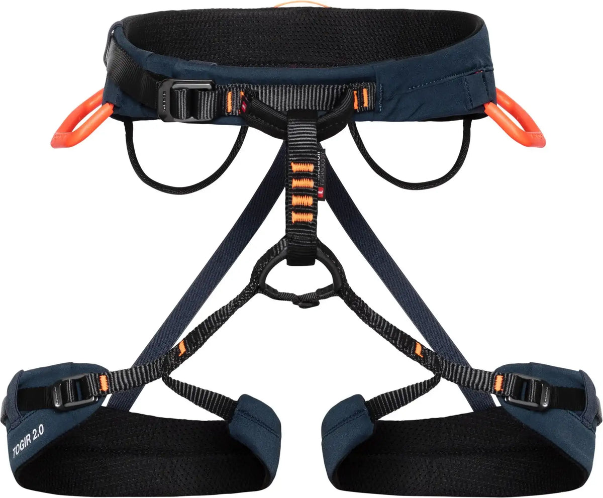 Mammut Togir 2.0 3 Slide Harness Men – Marine | Lightweight, Adjustable Climbing Harness for Rock, Ice, and Alpine Routes