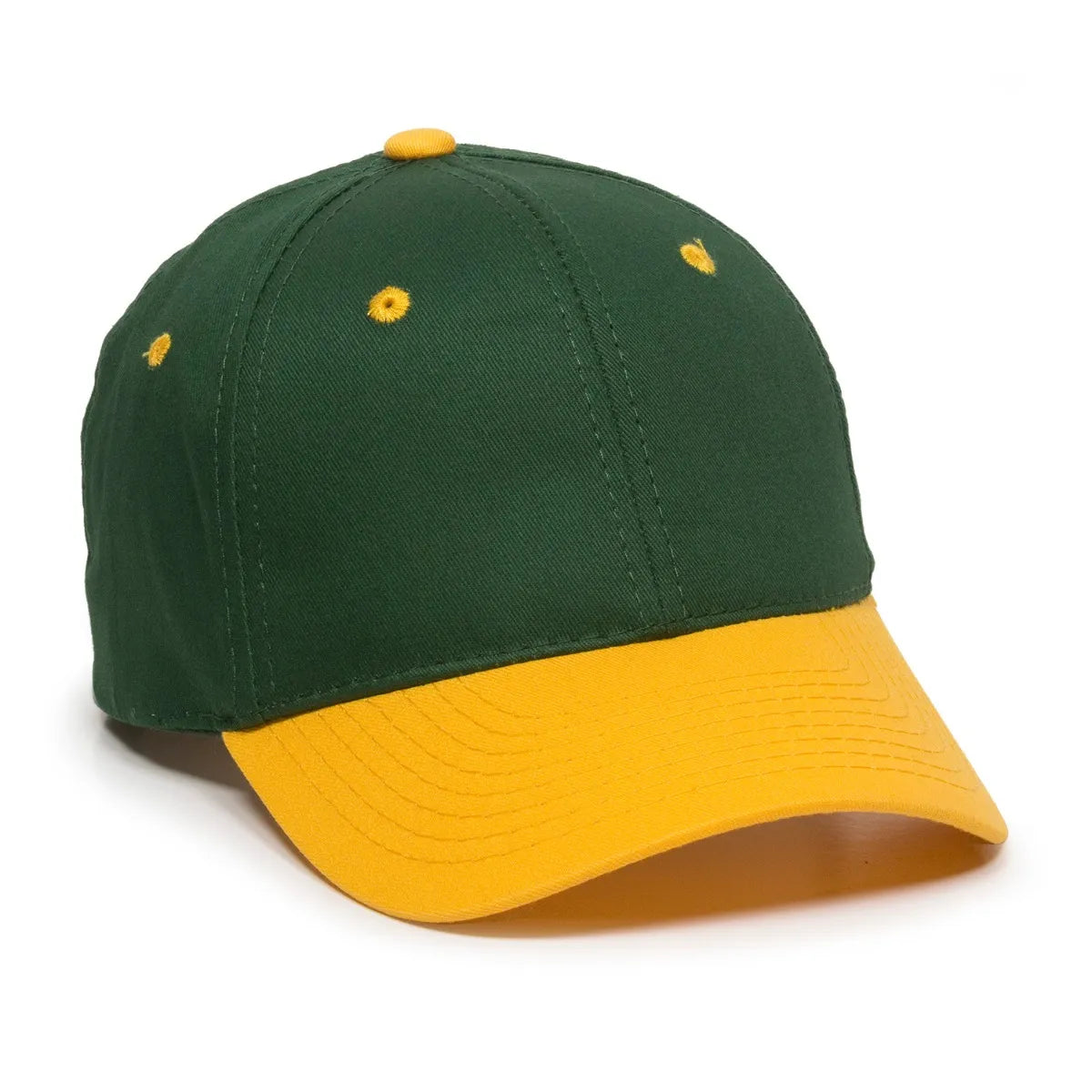 Outdoor Cap GL-271 Cotton Twill Hook and Loop Hat – Structured Mid-Low Crown Cap with Pre-Curved Visor
