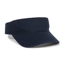 Outdoor Cap GWTV‑100 – Garment‑Washed Cotton‑Twill Visor with Pre‑Curved Bill and Hook‑and‑Loop Closure