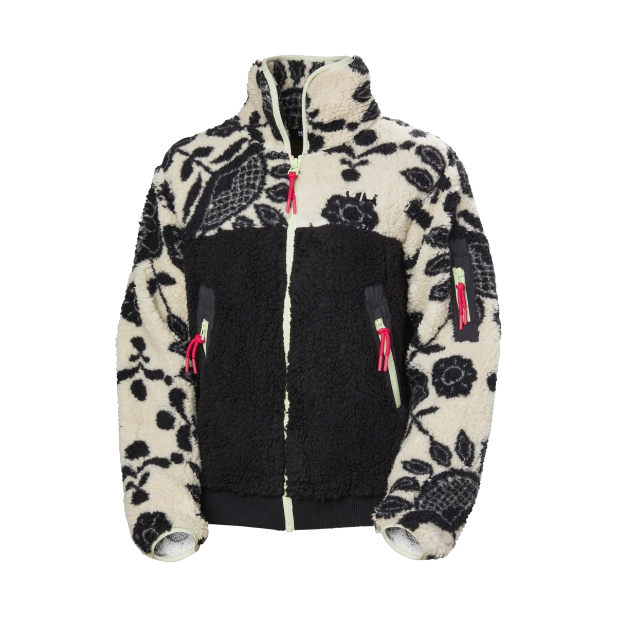 Helly Hansen Moonlit Pile Jacket - Women's in BLACK FOLK ART AOP