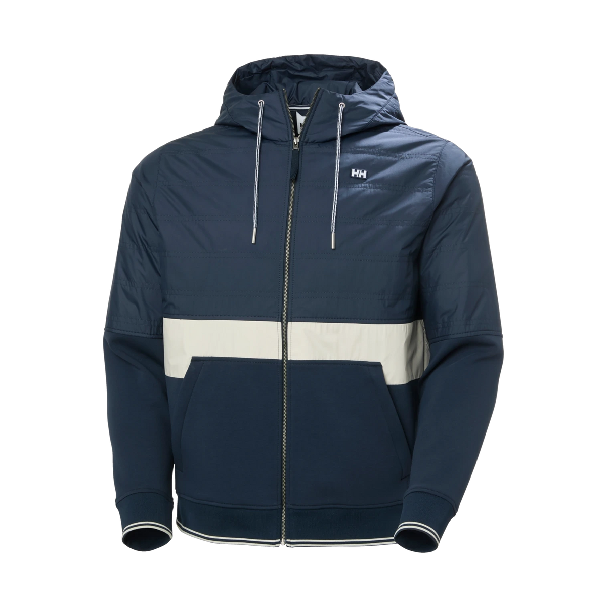 Helly Hansen Koster Hybrid Full Zip Hoodie - Men's - NAVY STRIPE
