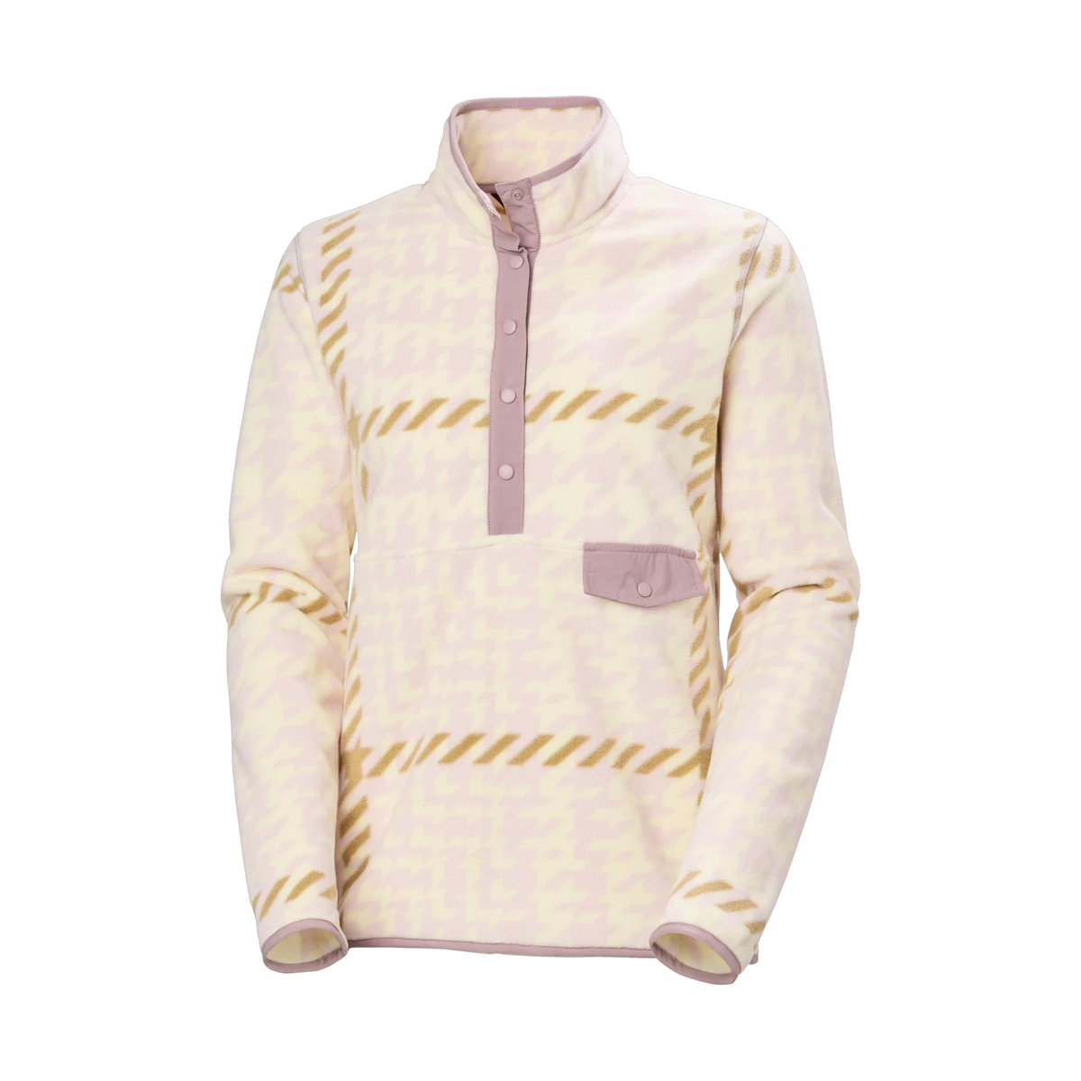 Helly Hansen Maridalen Printed Fleece - Women's - PINK SHAKE BROXBURN PLAID