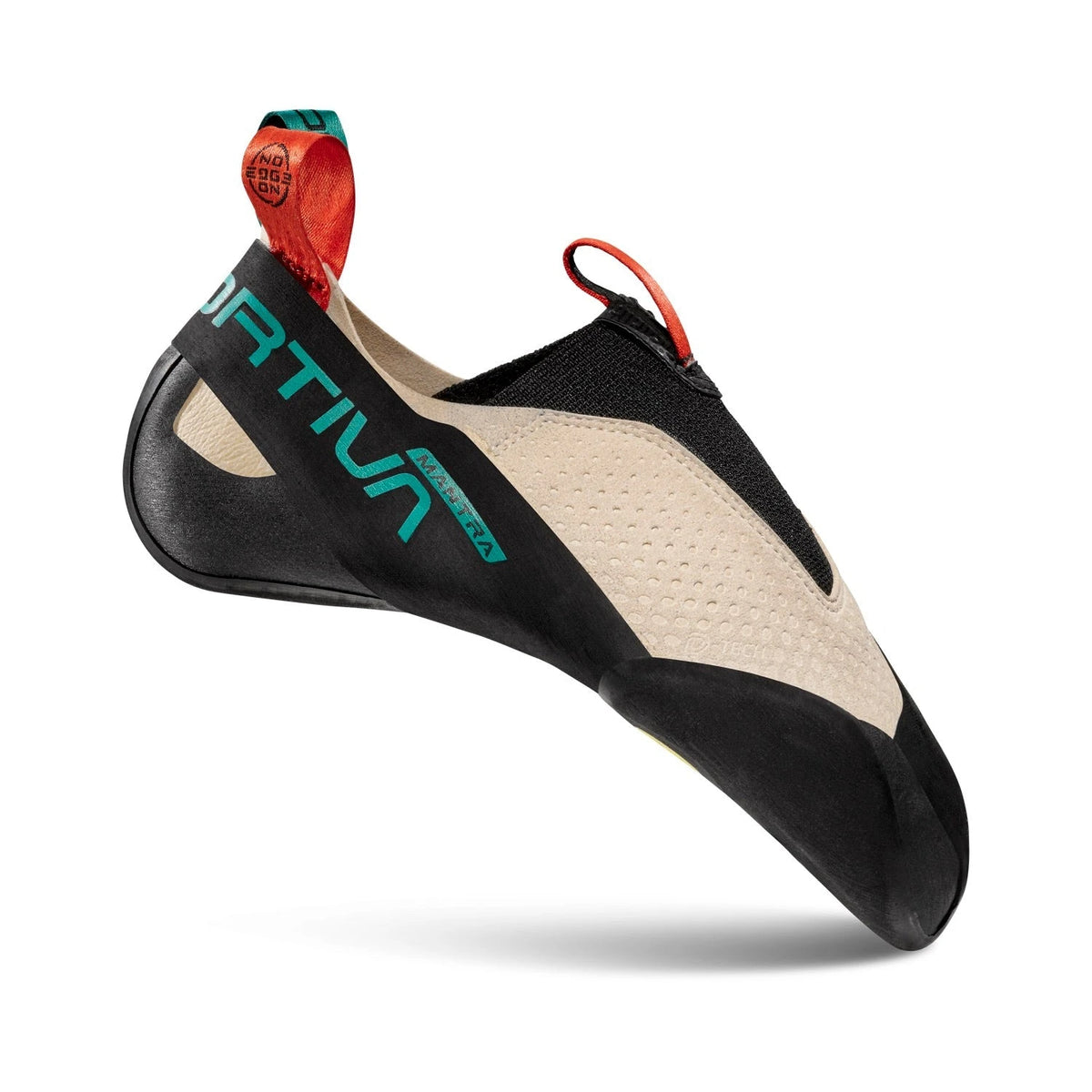 La Sportiva Mantra climbing shoe in Chalk, side profile