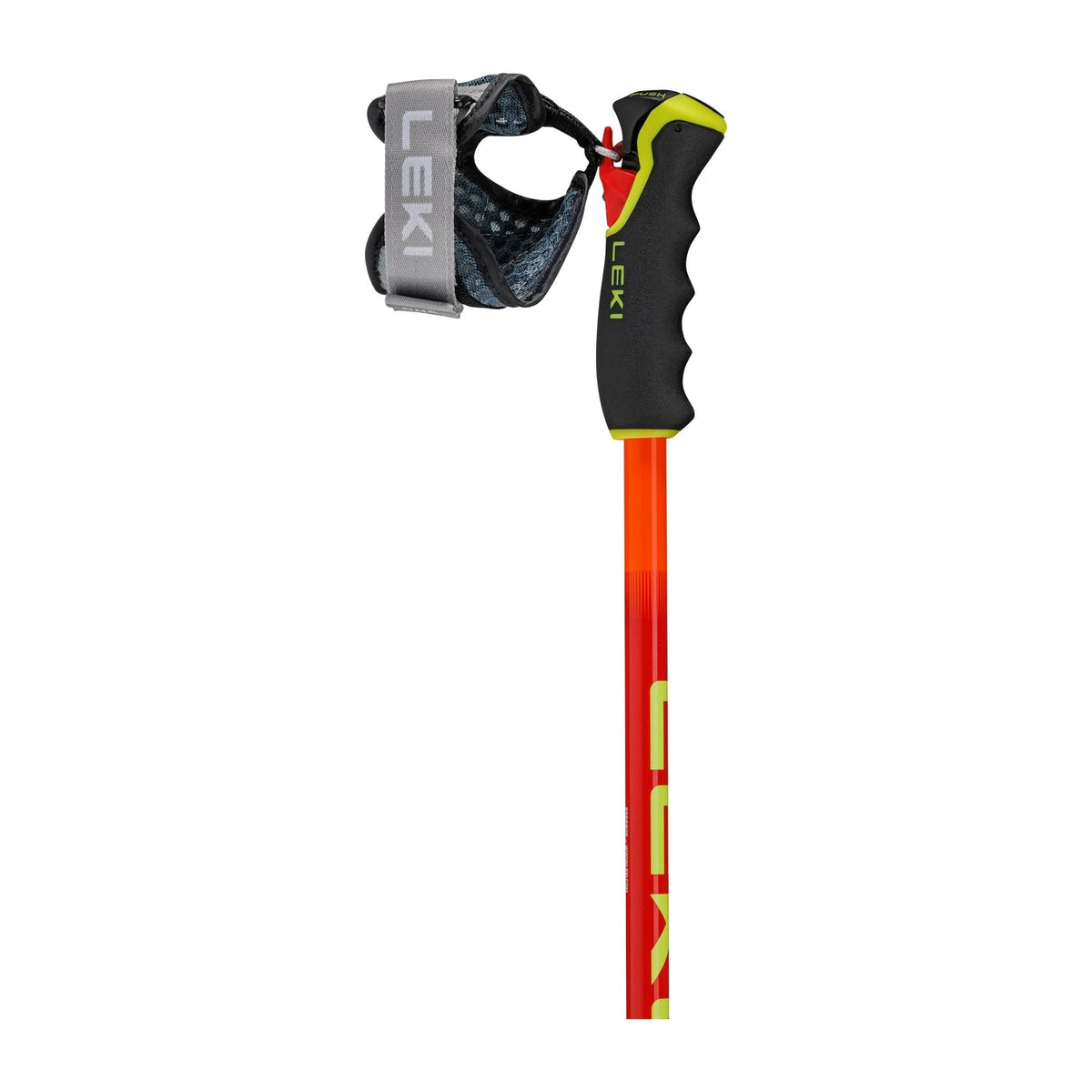 Leki Wyldbird TR ski poles grip and strap detail
