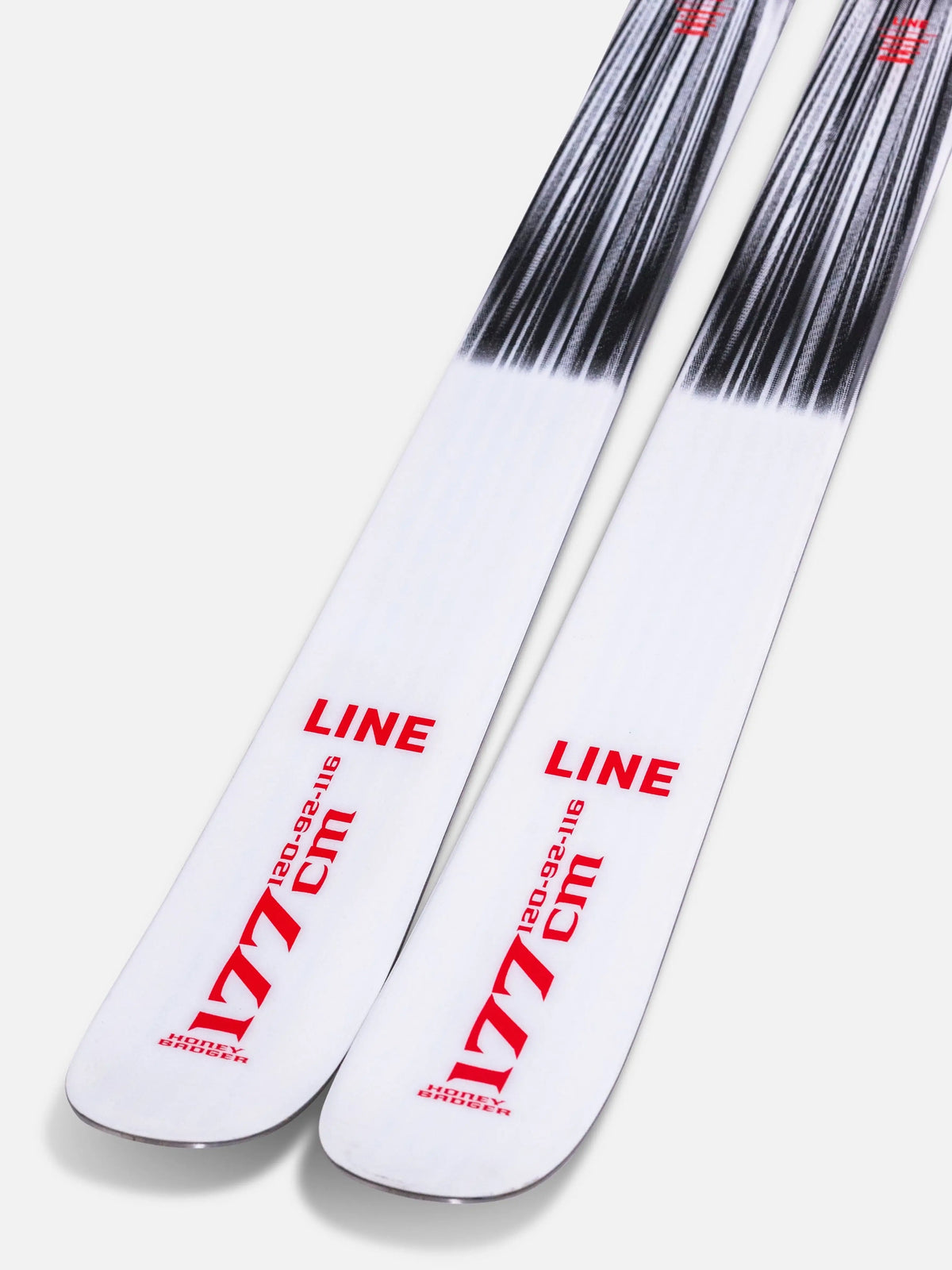 LINE Honey Badger Skis 2026 – Durable Freestyle Park & Street Twin Tips with Carbon Ollieband™ and 4D Fibercap Construction