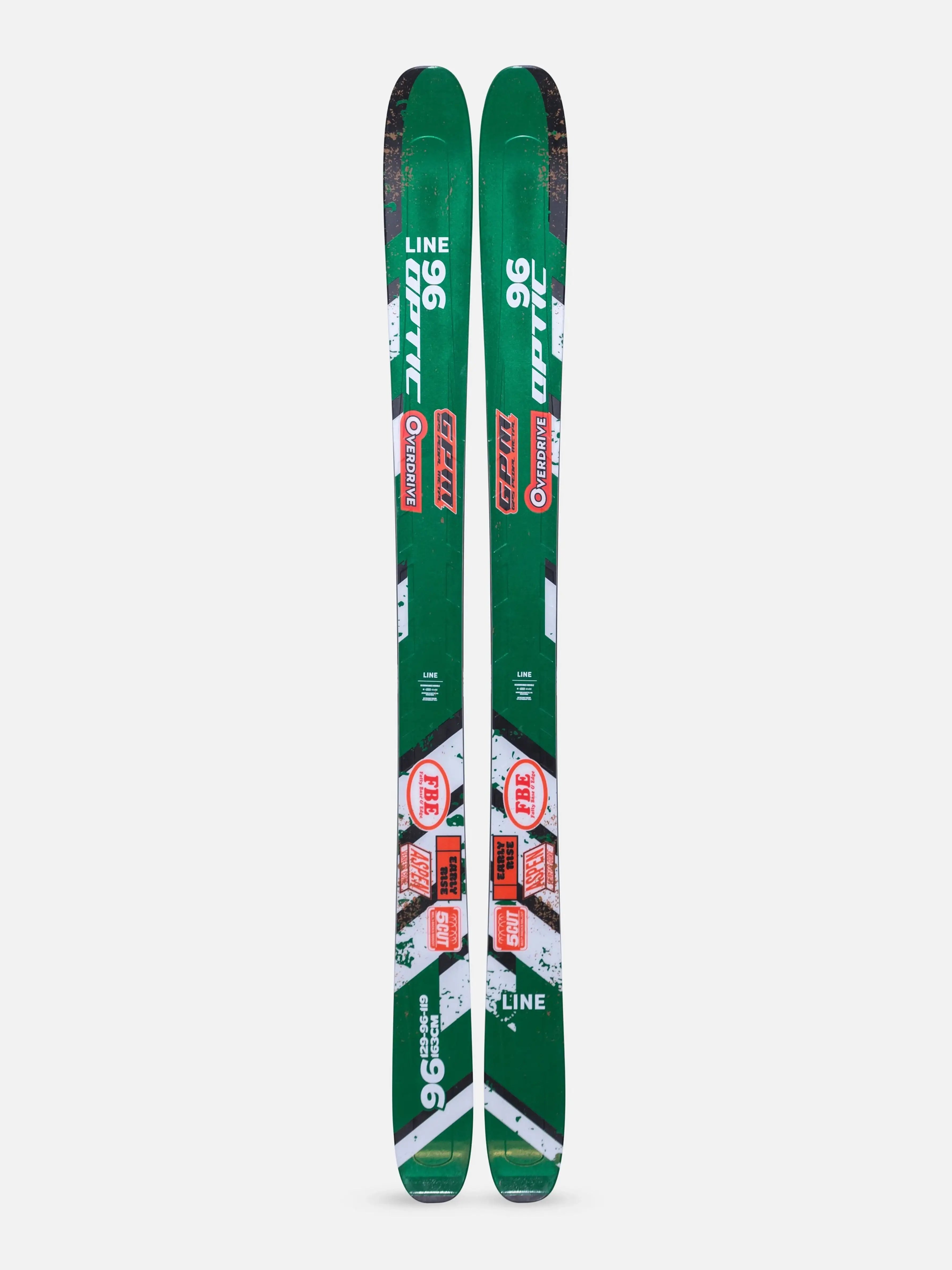 LINE Optic 96 Skis 2026 – All-Mountain Skis with Gas Pedal Metal Overdrive™ & Titanal Reinforcement