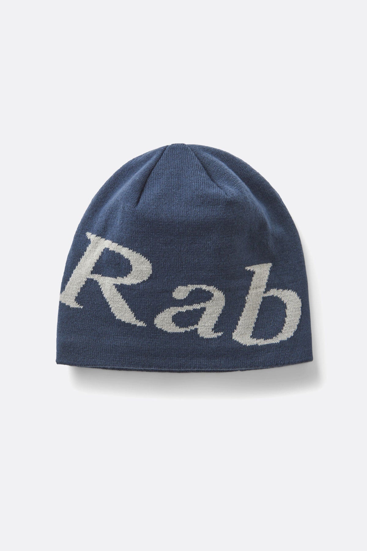 Rab Logo Beanie - TEMPEST BLUE/LIGHT ZINC