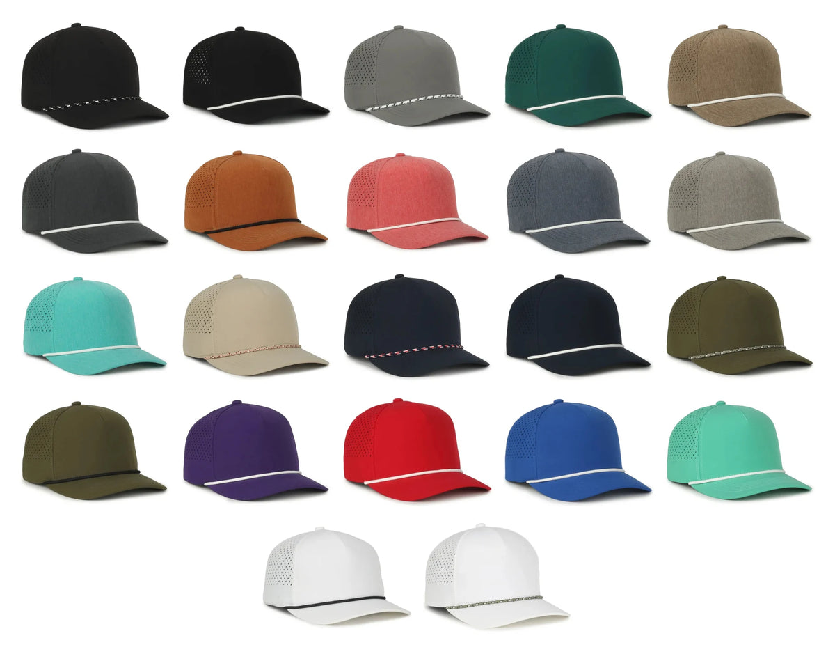 Outdoor Cap 551PF Performance Trucker Cap – High Crown Structured Hat with UPF 50+, Perforated Back Panels & Moisture-Wicking Sweatband