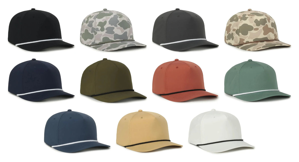 Outdoor Cap 558 Recycled Performance Cap with Cord – High Crown, Structured, Solid Back, Sustainable Design