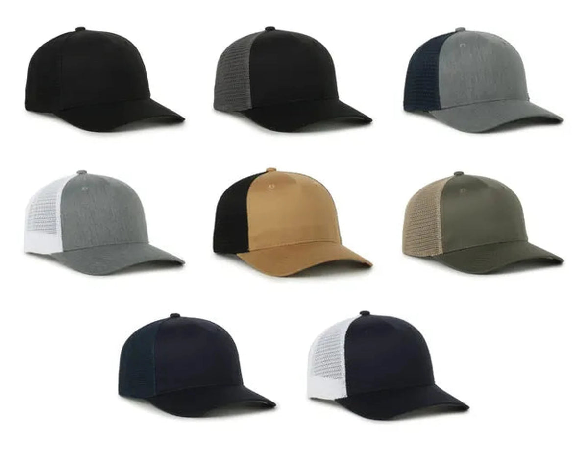 Outdoor Cap FLX572M – Mid‑Profile Stretch‑Fit Performance Cap with Breathable Mesh Back