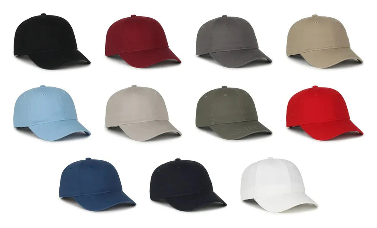 Outdoor Cap GWT‑SB – Low‑Crown Unstructured Cotton‑Twill Cap with Solid Back and Snap Closure