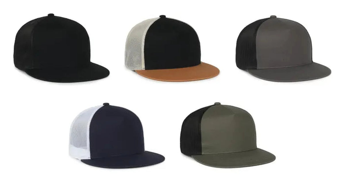 Outdoor Cap OC510HP – High‑Profile Structured Mesh‑Back Cap with Rounded Flat Visor