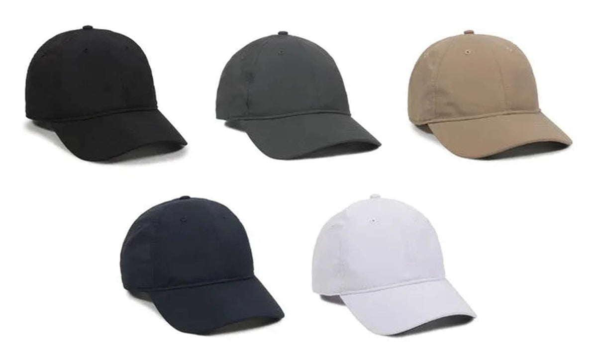 Outdoor Cap PN‑100U – Low‑Crown Unstructured Moisture‑Wicking Performance Cap with Pre‑Curved Visor