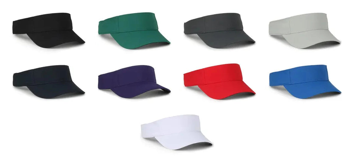 Outdoor Cap PNV‑100 – Low‑Crown Performance Visor with Pre‑Curved Bill and Micro Hook‑and‑Loop Closure