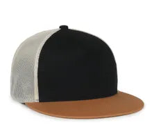 Outdoor Cap OC510HP – High‑Profile Structured Mesh‑Back Cap with Rounded Flat Visor