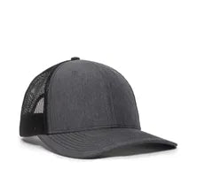 Outdoor Cap OC771V – Pro‑Round Structured Mesh‑Back Cap with Slight Pre‑Curved Visor