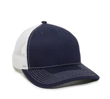 Outdoor Cap OC771V – Pro‑Round Structured Mesh‑Back Cap with Slight Pre‑Curved Visor