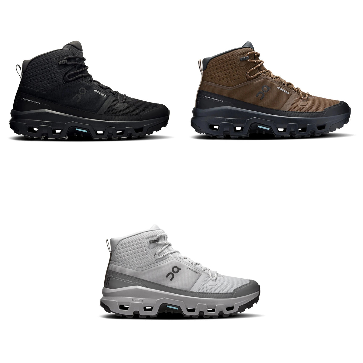 On Cloud Rock Mid Waterproof Men's Hiking Boots | Waterproof Trail Shoes - all colourways
