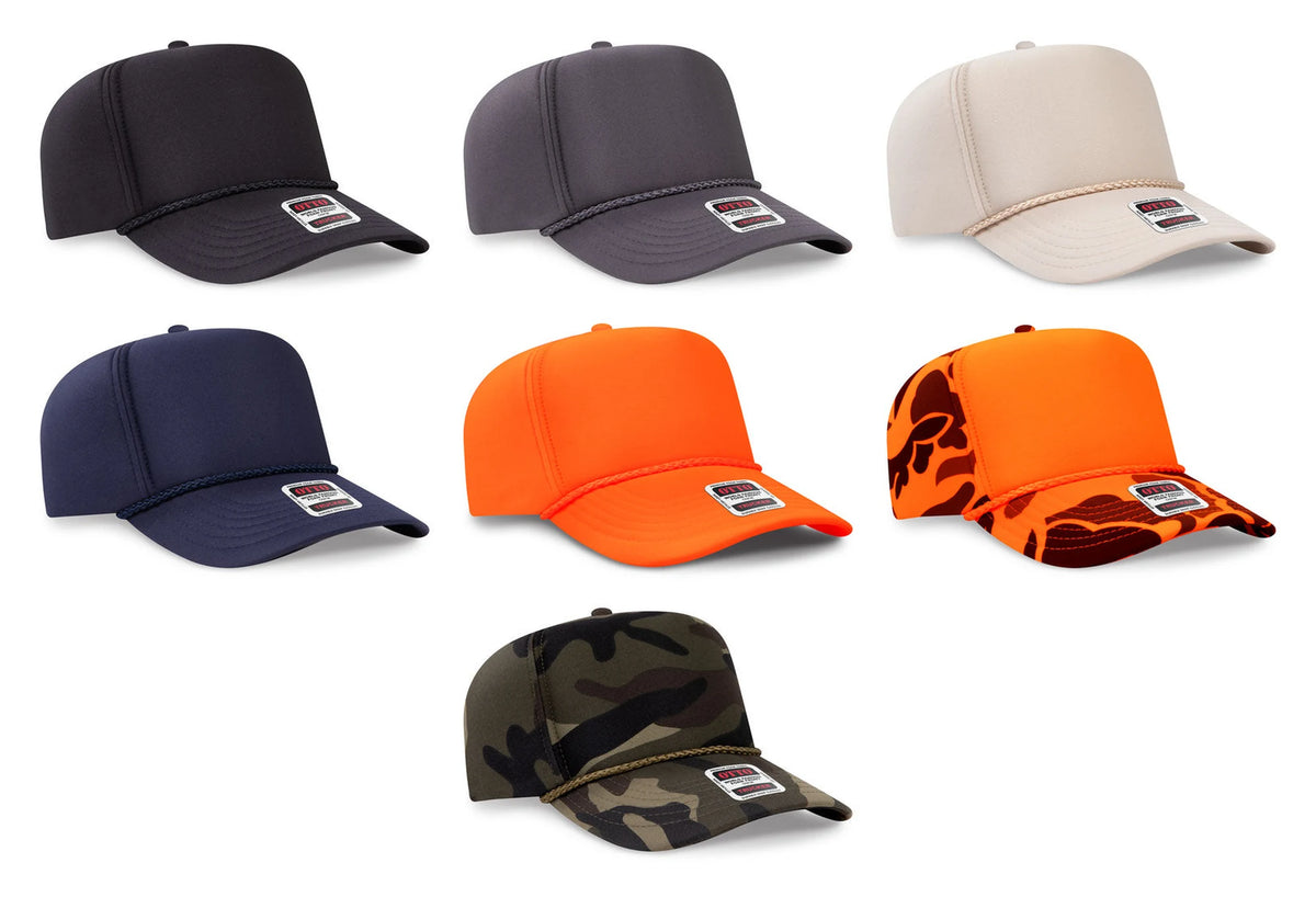 OTTO CAP® 394-1 - 5 Panel High Crown Full Foam Cap 394-1