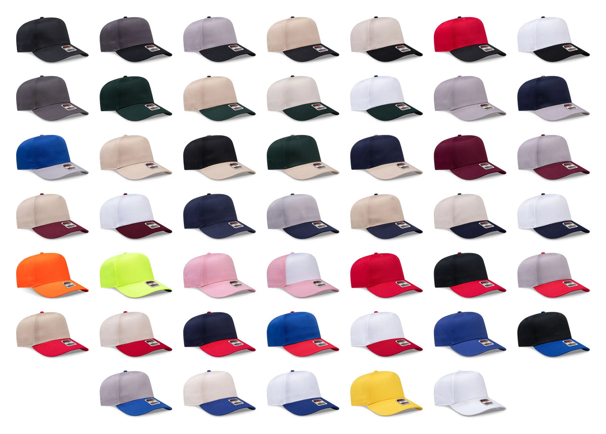 OTTO CAP 31-069 - 5 Panel Mid Profile Baseball Cap