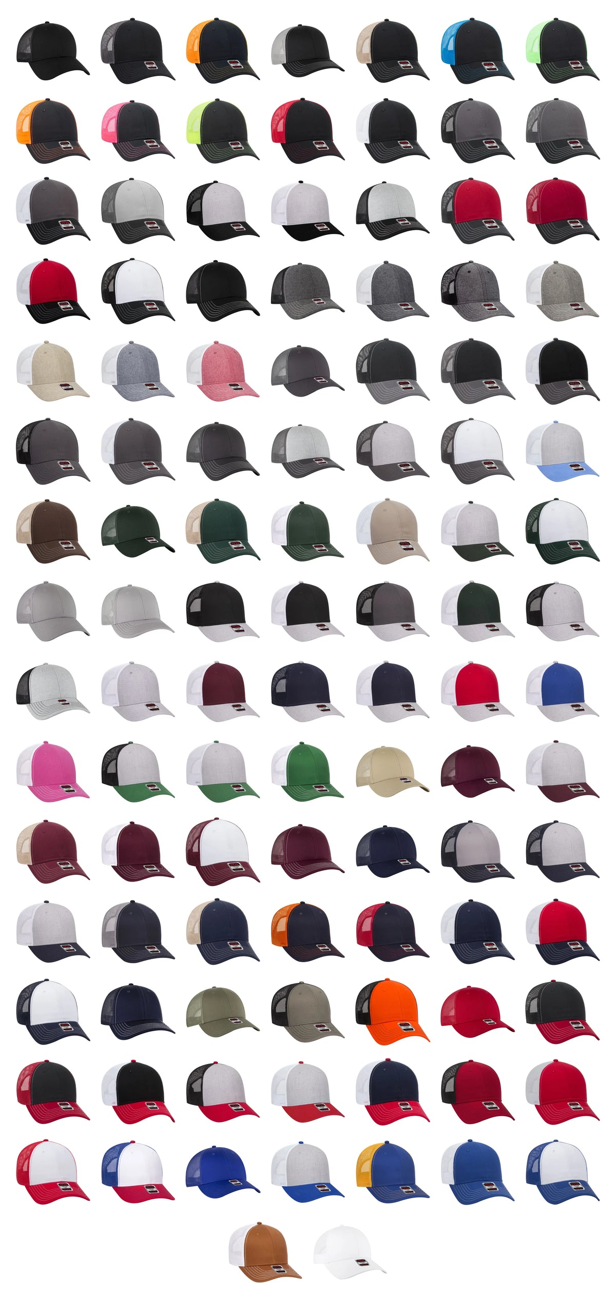 OTTO CAP 83-1239 - 6 Panel Low Profile Mesh Back Trucker Hat