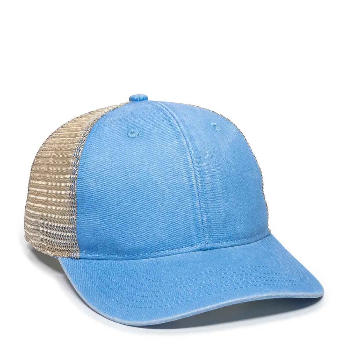 Outdoor Cap PNY100M Ladies’ Ponytail Mesh Back Hat – Structured Cotton Twill Front, Pre-Curved Visor & Adjustable Closure