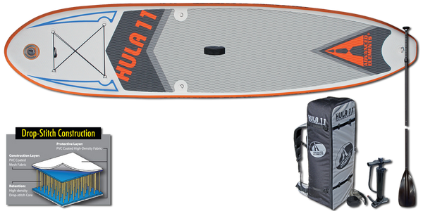 Advanced Elements Hula 11 Inflatable SUP w/ Paddle, Pump, Leash & Pack