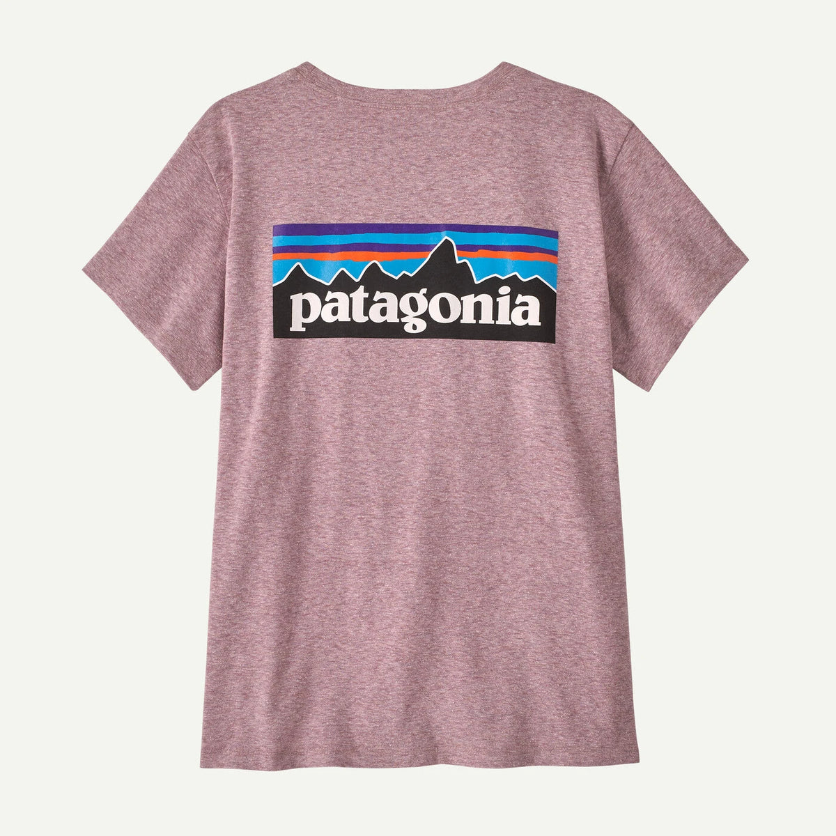 Patagonia P-6 Logo Responsibili-Tee Women's Recycled Cotton Blend Crewneck T-Shirt - QUIET VIOLET