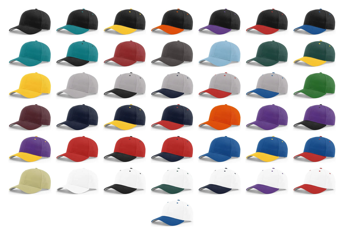 Richardson 212 Pro Twill Snapback Hat – Structured 6-Panel Mid-Pro Baseball Cap