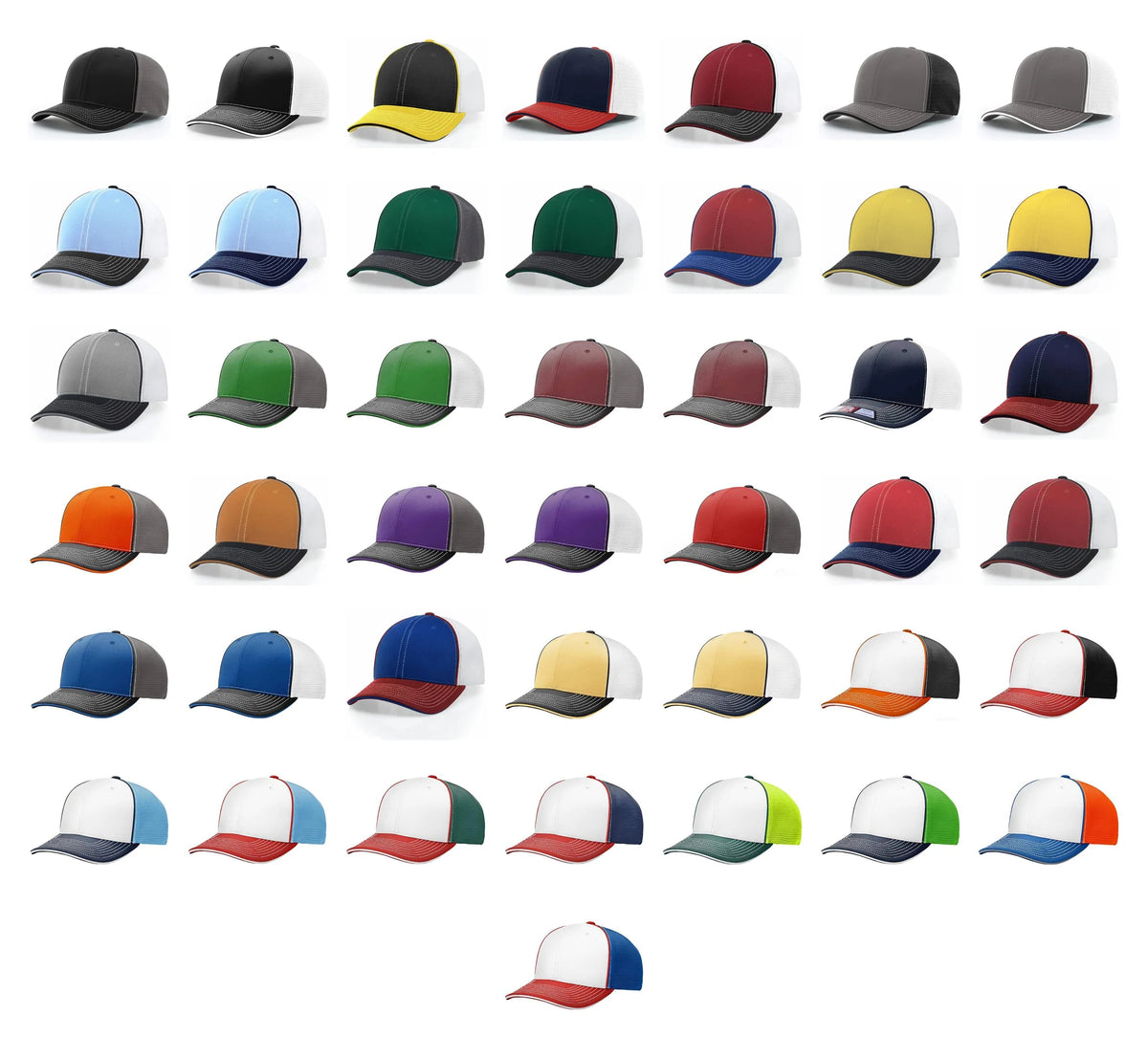 Richardson 172 Pulse Sportmesh R-Flex Trucker Hat – Performance Mesh-Back Stretch-Fit Cap