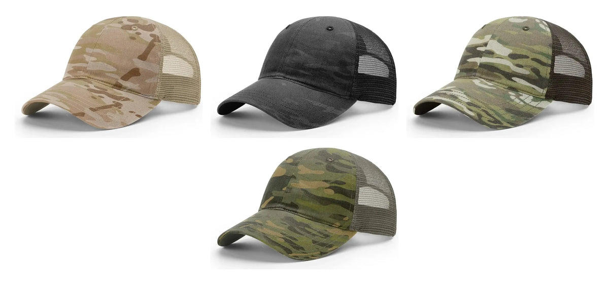 Richardson 111PT Relaxed Tactical Multicam Snapback Hat OSFM - all 4 colors