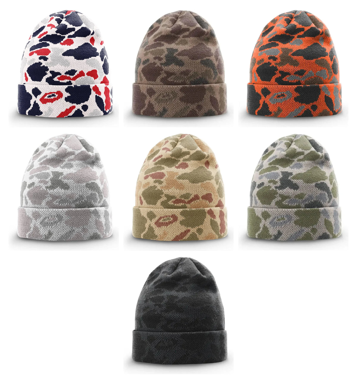 Richardson 126 Duck Camo Beanie - all 7 colors