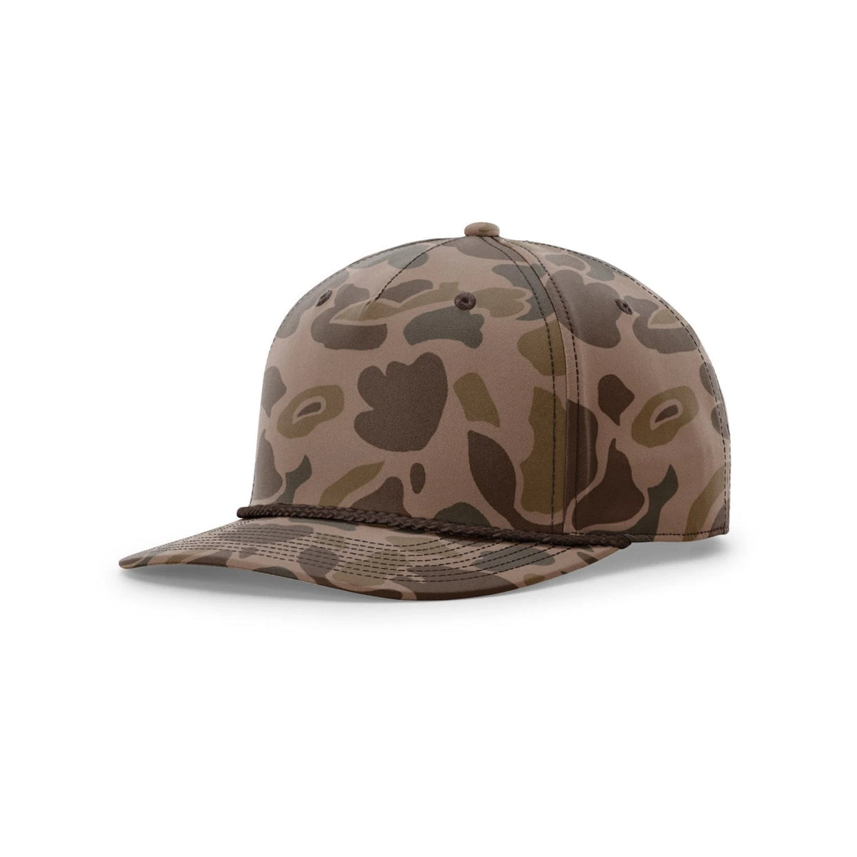Richardson 258P Rope Hat - BARK DUCK CAMO / BROWN