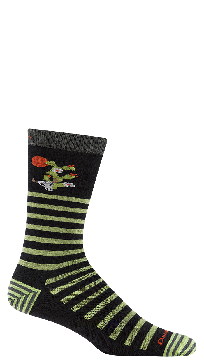 Darn Tough 6066 Animal Haus Crew Lightweight Socks - Men's - Gator Green