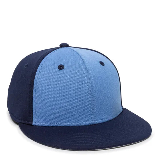 Outdoor Cap TGS1930X Pro Mid Crown Flat Bill Cap – Structured Polyester with Bamboo Charcoal, ProFlex Fit & Q3 Wicking Sweatband