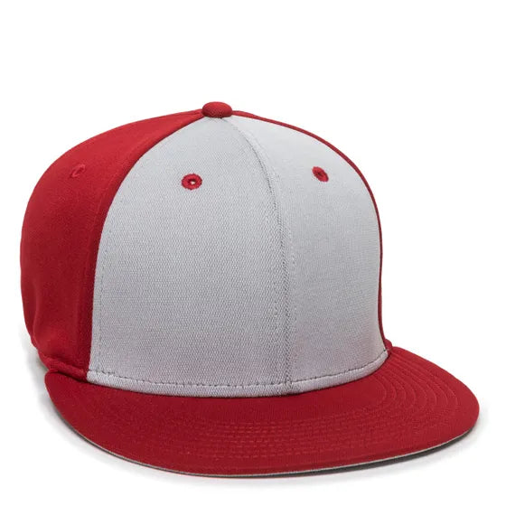 Outdoor Cap TGS1930X Pro Mid Crown Flat Bill Cap – Structured Polyester with Bamboo Charcoal, ProFlex Fit & Q3 Wicking Sweatband