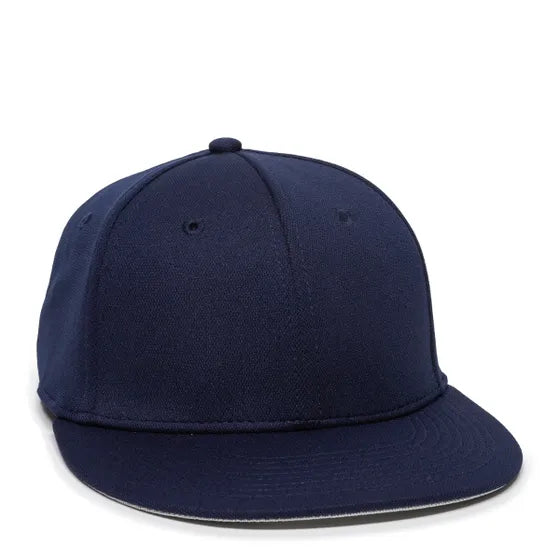 Outdoor Cap TGS1930X Pro Mid Crown Flat Bill Cap – Structured Polyester with Bamboo Charcoal, ProFlex Fit & Q3 Wicking Sweatband