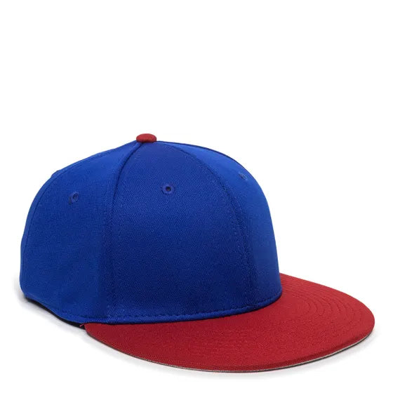 Outdoor Cap TGS1930X Pro Mid Crown Flat Bill Cap – Structured Polyester with Bamboo Charcoal, ProFlex Fit & Q3 Wicking Sweatband