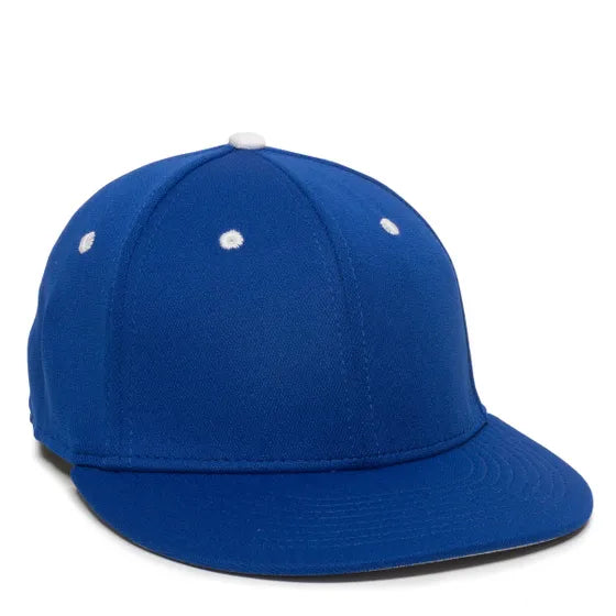 Outdoor Cap TGS1930X Pro Mid Crown Flat Bill Cap – Structured Polyester with Bamboo Charcoal, ProFlex Fit & Q3 Wicking Sweatband