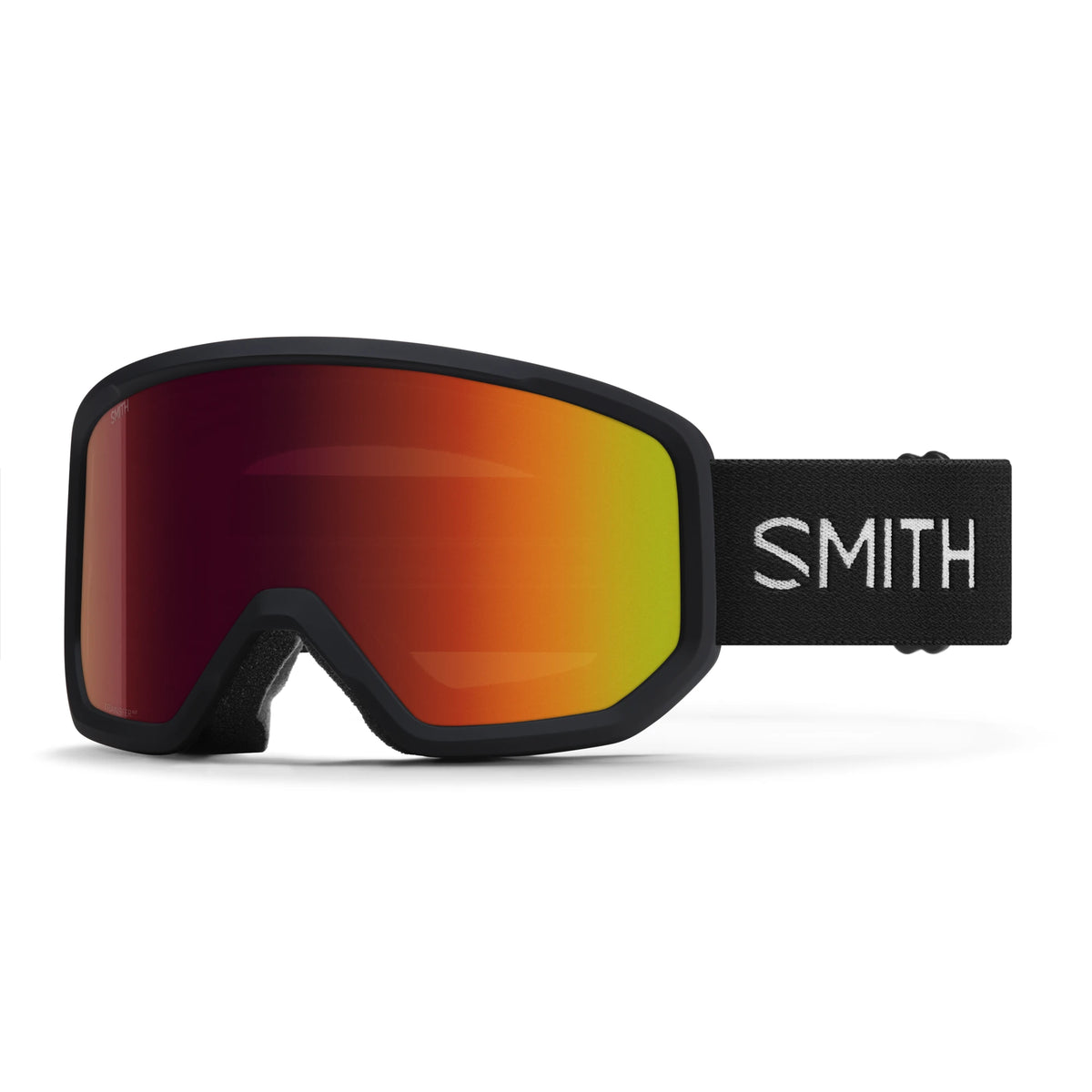 Smith Transfer Snow Goggles - Black | Red Sol-X Mirror