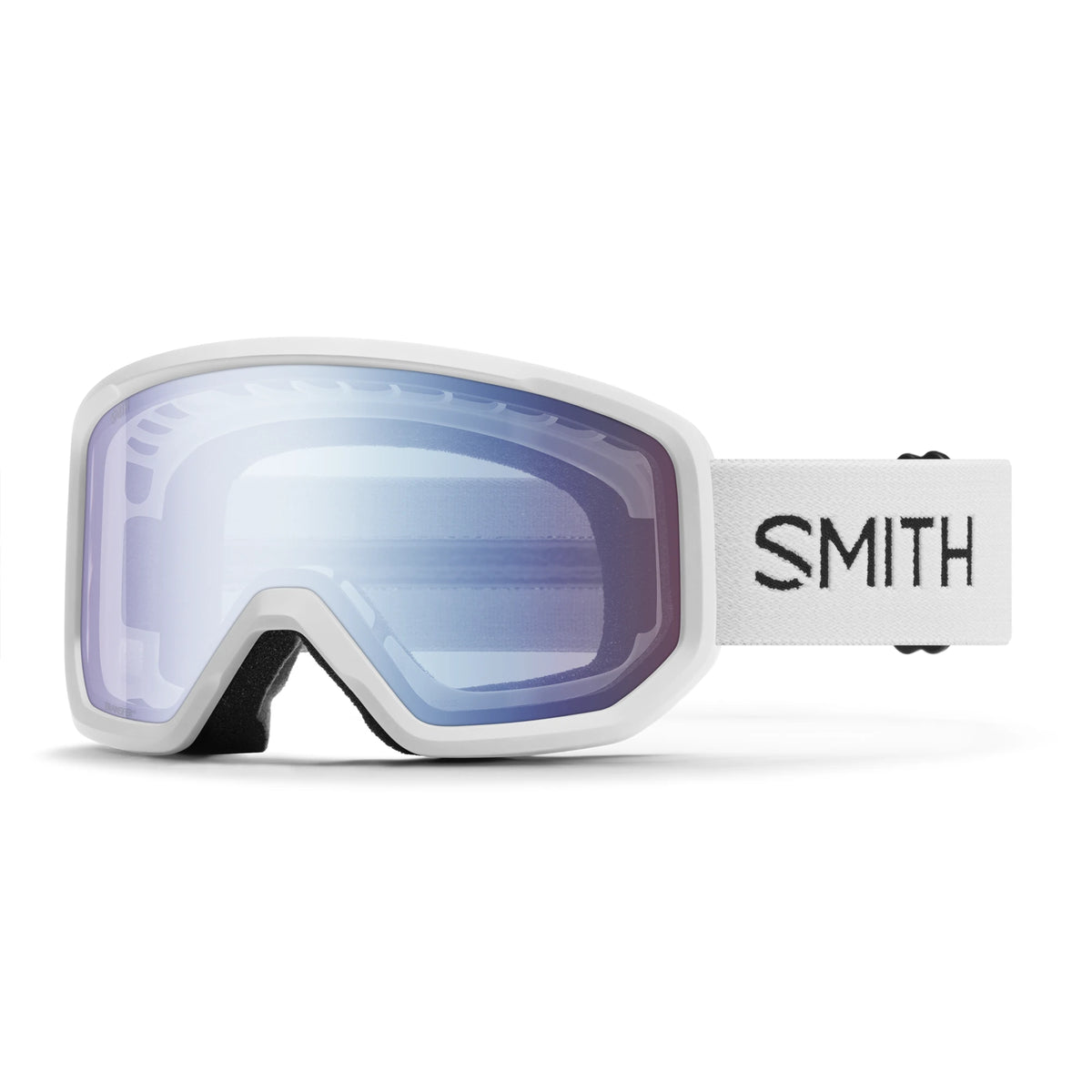 Smith Transfer Snow Goggles - White | Blue Sensor Mirror