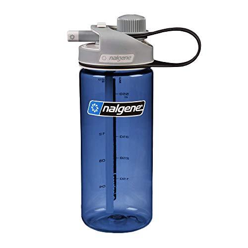 Nalgene Tritan Wide Mouth BPA-Free Water Bottle, Blue w/Black Cap, 32-Ounces