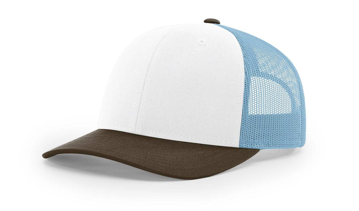 Richardson 115 Trucker Hat Low Profile Snapback 6 Panel Hat Trucker Cap MD/LG