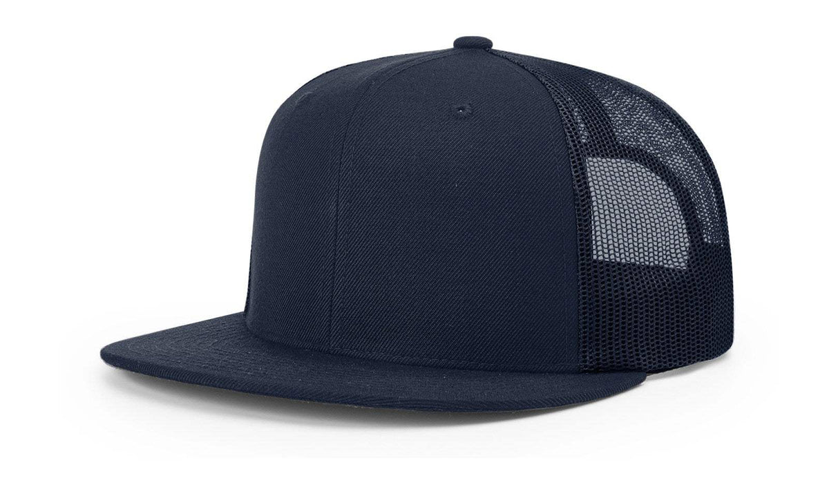 Richardson 511 Flatbill Hat Wool Blend Hi-Pro Trucker Adjustable Snapback - OSFM