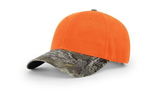 Richardson 112P Camo Trucker Hat Snapback Caps Camo Blaze Orange Realtree Mossy Oak Hats - Richardson - Ridge & River