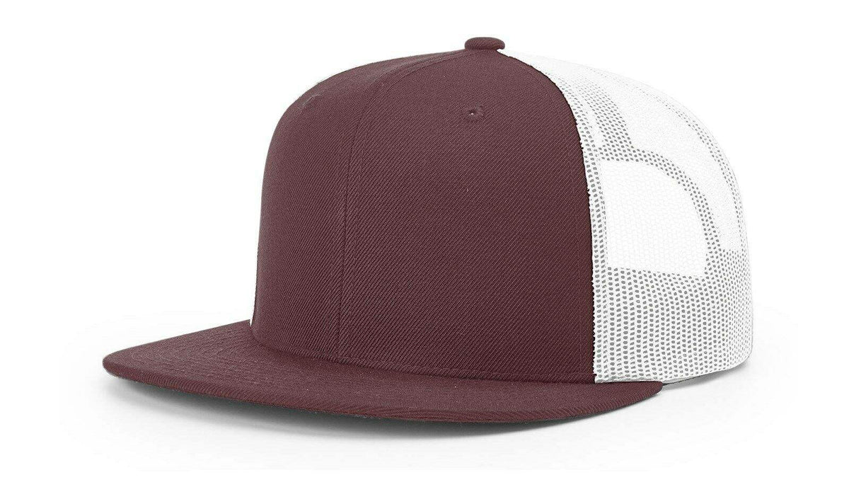 Richardson 511 Flatbill Hat Wool Blend Hi-Pro Trucker Adjustable Snapback - OSFM - Richardson - Ridge & River