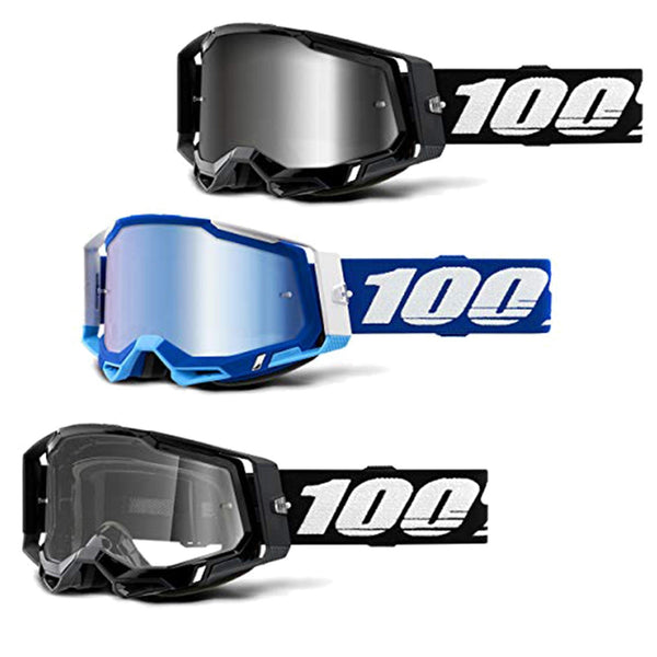 100% Racecraft 2 Motocross & Mountain Bike Goggles + Anti-Fog Coating - 100% - Ridge & River
